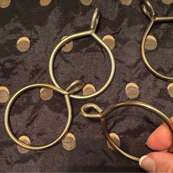 Set of 14 Drapery Eyelet Curtain Rings **New** unopened Warm Gold 2.3” - Picture 3 of 4